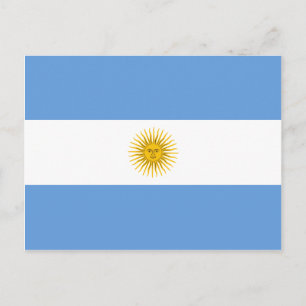 Argentinas vykort för Flagga