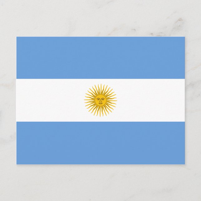 Argentinas vykort för Flagga (Framsida)