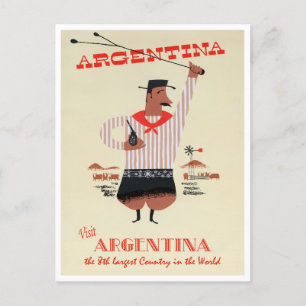 Argentinas vykort Vintage resor
