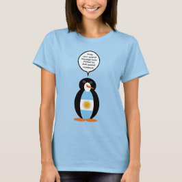 Argentine Flagga Talking Penguin T Shirt
