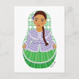 Argentine Matryoshka Postcard Vykort