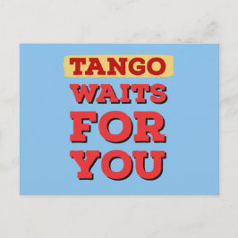 Argentine Tango Waits for You Berömd Tango Lyrics Vykort