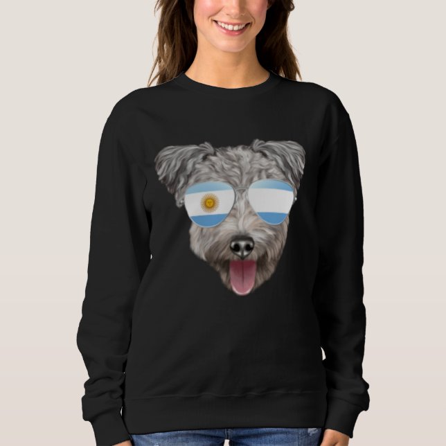 Argentinian Flag Pumi Dog Argentina Pocket T Shirt (Framsida)