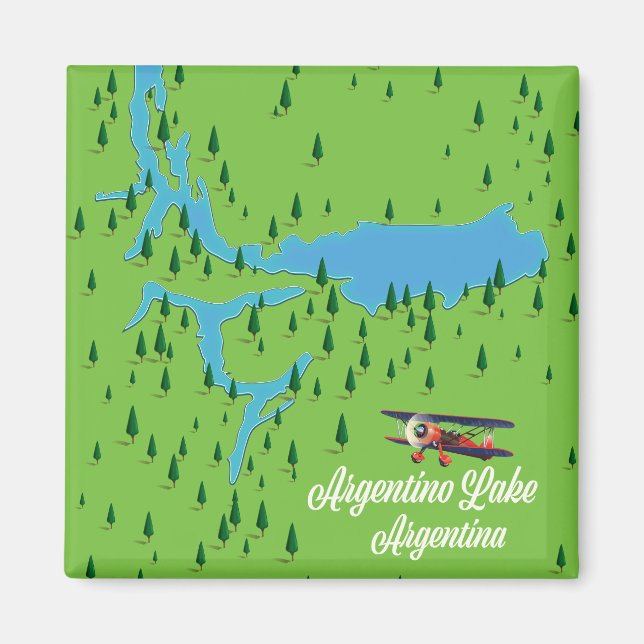 Argentino sjö Argentina Magnet (Framsidan)