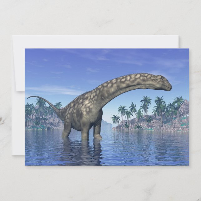 Argentinosaurus dinosauaur - 3D-rendering (Framsida)