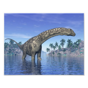 Argentinosaurus dinosauaur - 3D-rendering Fototryck