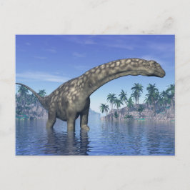 Argentinosaurus dinosauaur - 3D-rendering Vykort