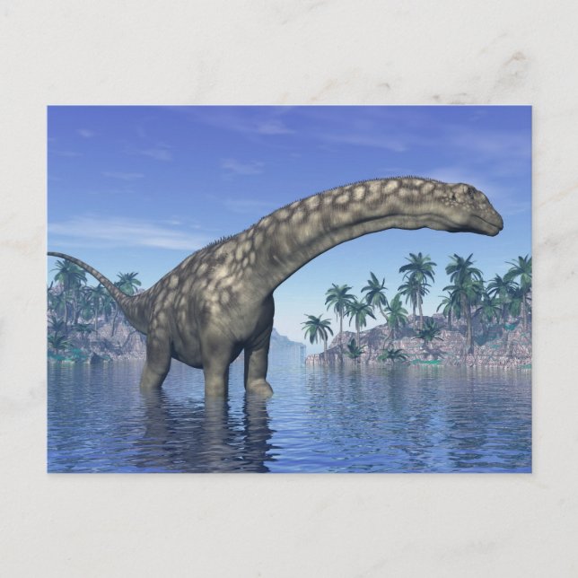 Argentinosaurus dinosauaur - 3D-rendering Vykort (Framsida)