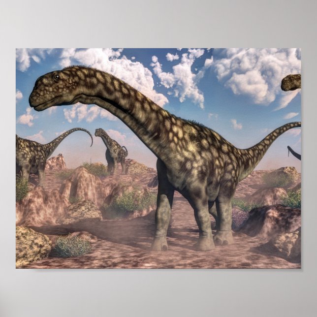 Argentinosaurus dinosaurs poster (Framsidan)