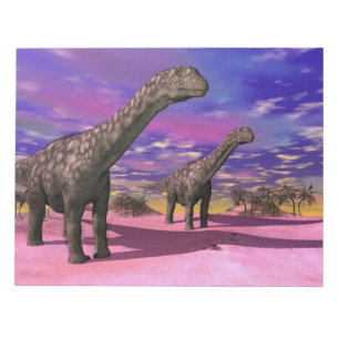 Argentinosaurusdinosaurs - 3D framför Anteckningsblock