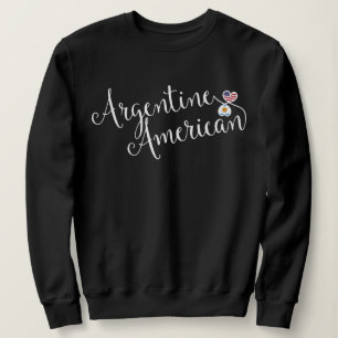 Argentinsk amerikansk entwated Hearts Sweatshirt T-shirt