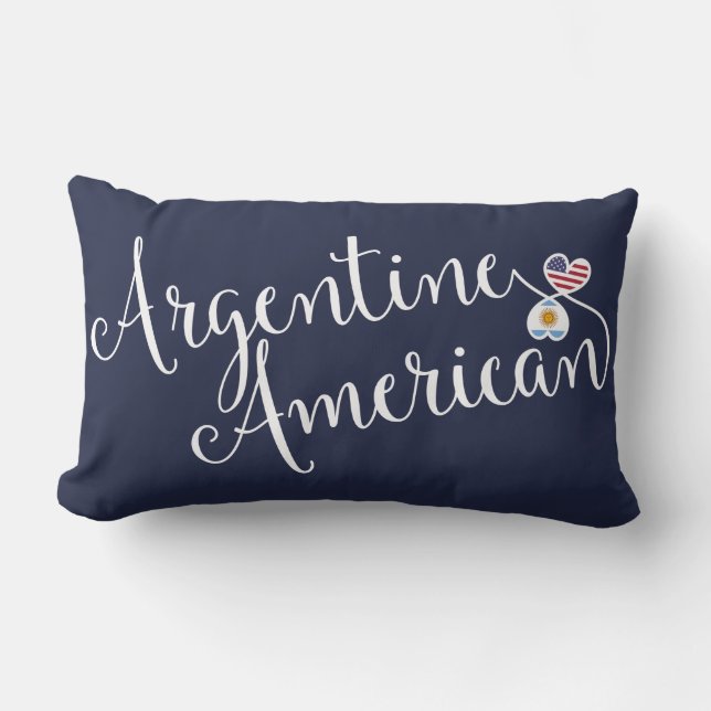 Argentinsk amerikansk entwed Hearts Throw Cushion Lumbarkudde (Framsida)