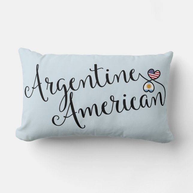 Argentinsk amerikansk entwed Hearts Throw Cushion Lumbarkudde (Framsida)