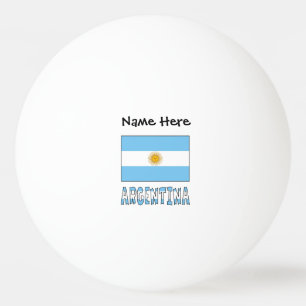 Argentinsk Argentina Flag Anpassad Text Pingisboll