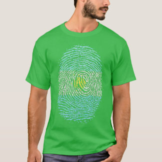 Argentinsk argentinsk fingeravtryck Flagga T Shirt