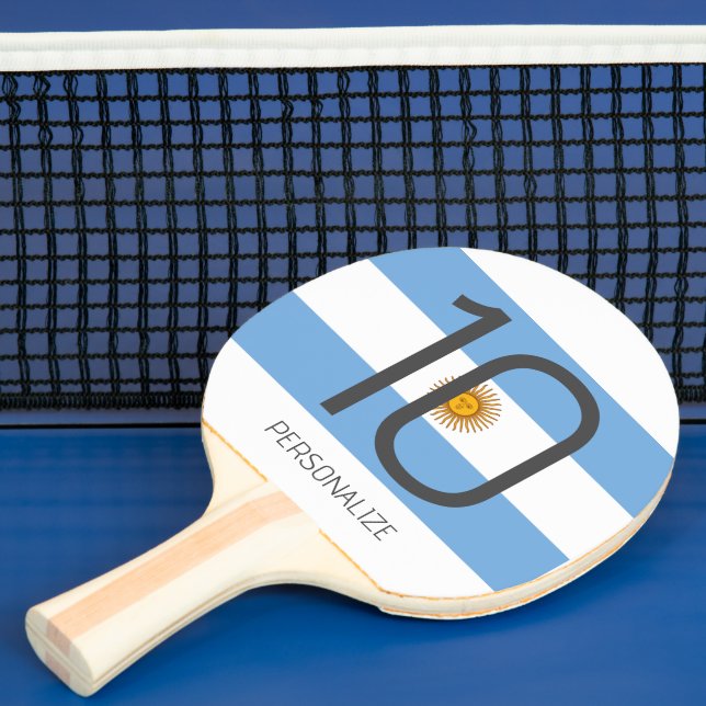 Argentinsk bord tennis ping pong paddle flagga pingisracket (Insitu)