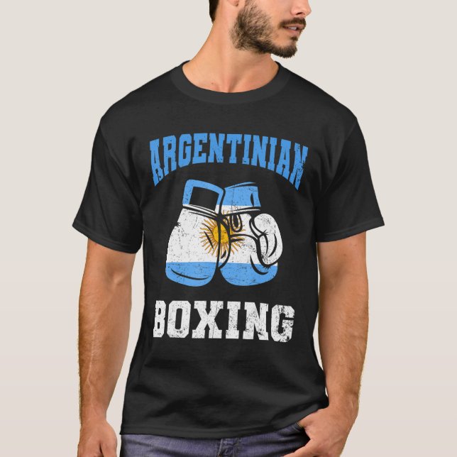 Argentinsk Boxing Gves (argentinska boxinghandskar T Shirt (Framsida)