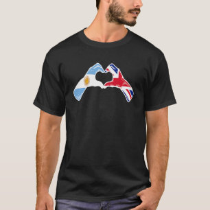 Argentinsk brittisk flagga - Argentina Storbritann T Shirt