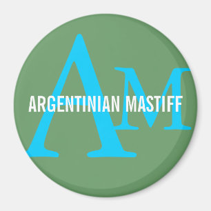Argentinsk design för MastiffavelMonogram Magnet