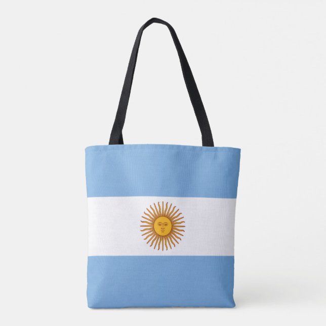 argentinsk flagg, Argentinas flagga Tygkasse (Baksida)