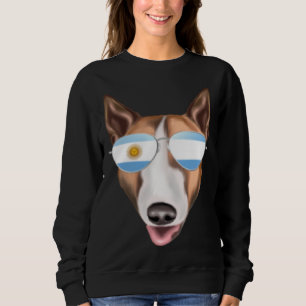 Argentinsk flagg Bull Terrier Hund Argentina Fickf T Shirt
