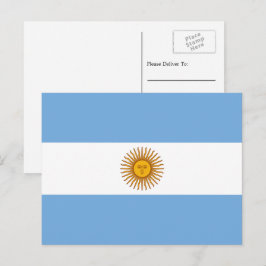 Argentinsk flagga, Argentinas flagga Vykort
