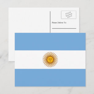 Argentinsk flagga, Argentinas flagga Vykort