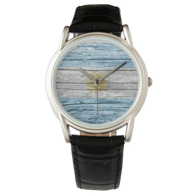 Argentinsk flagga armbandsur (Framsida)