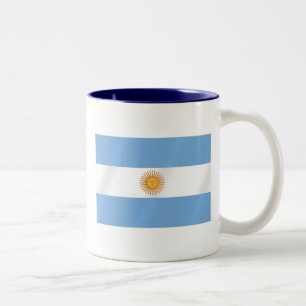Argentinsk flagga av Argentina Albicelestes gåvor Två-Tonad Mugg