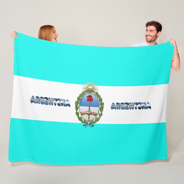 Argentinsk flagga fleecefilt (På plats)