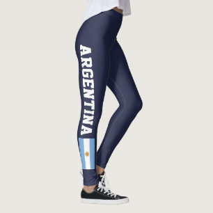 Argentinsk flagga för idrottsutövning yoga leggings
