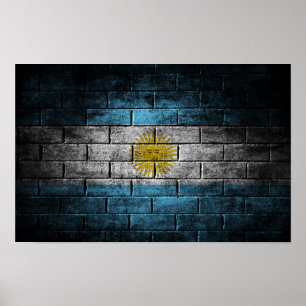 Argentinsk flagga poster
