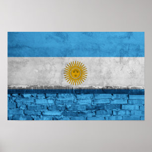 Argentinsk flagga poster