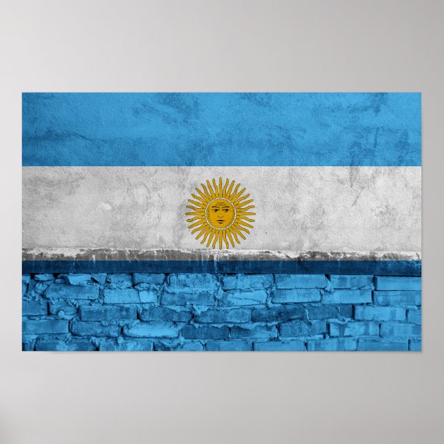 Argentinsk flagga poster (Framsidan)