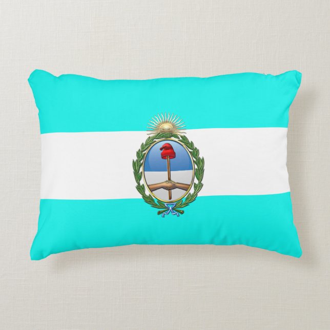 Argentinsk flagga prydnadskudde (Framsidan)