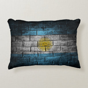 Argentinsk flagga prydnadskudde