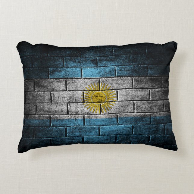 Argentinsk flagga prydnadskudde (Framsidan)