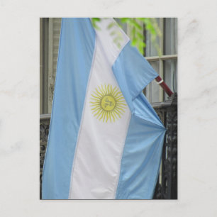 argentinsk flagga vykort