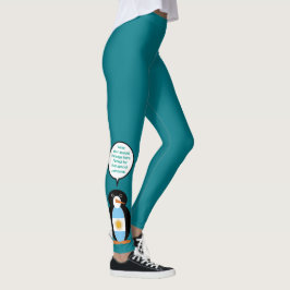 Argentinsk flaggpratande Ms Penguin Personlig Leggings