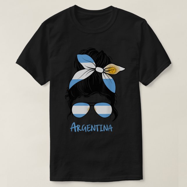 Argentinsk flicka Chica Argentine T Shirt (Design framsida)