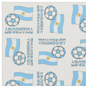 Argentinsk fotboll och flagga tyg