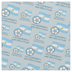 Argentinsk fotboll och flagga tyg