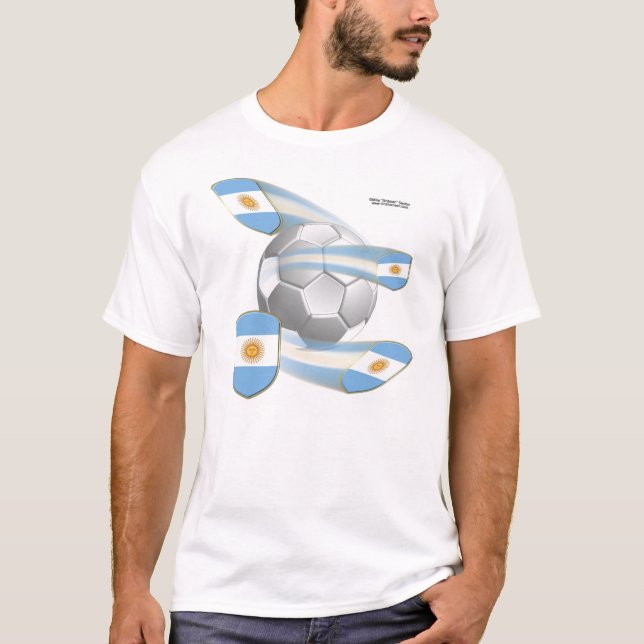 Argentinsk fotboll skyddar manar skjorta t shirt (Framsida)
