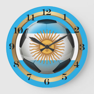Argentinsk fotbollsbuss stor klocka