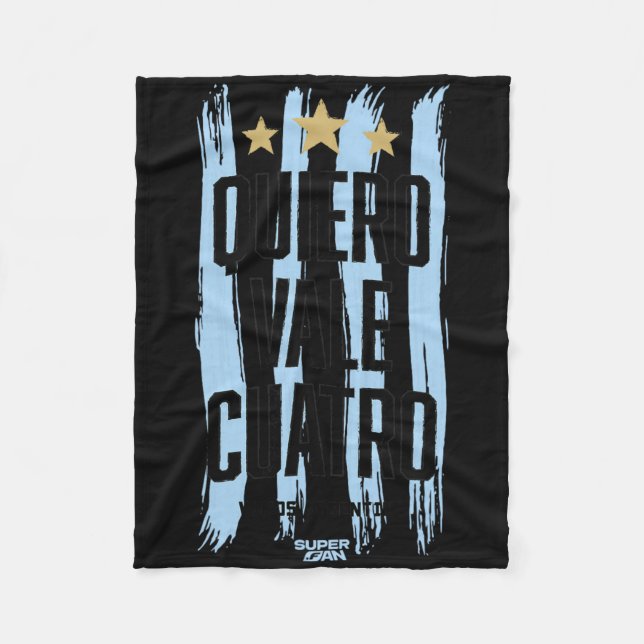 argentinsk fotbollsfan VM 2026 _1  Fleecefilt (Framsidan)