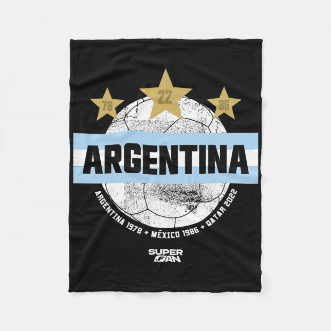 argentinsk fotbollsfan VM 2026 _4  Fleecefilt (Framsidan)