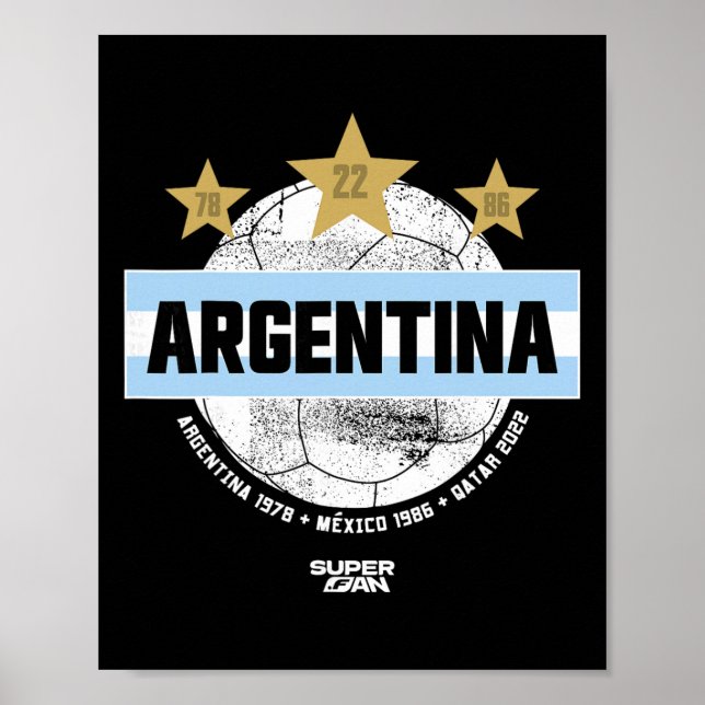 argentinsk fotbollsfan VM 2026 _5  Poster (Framsidan)