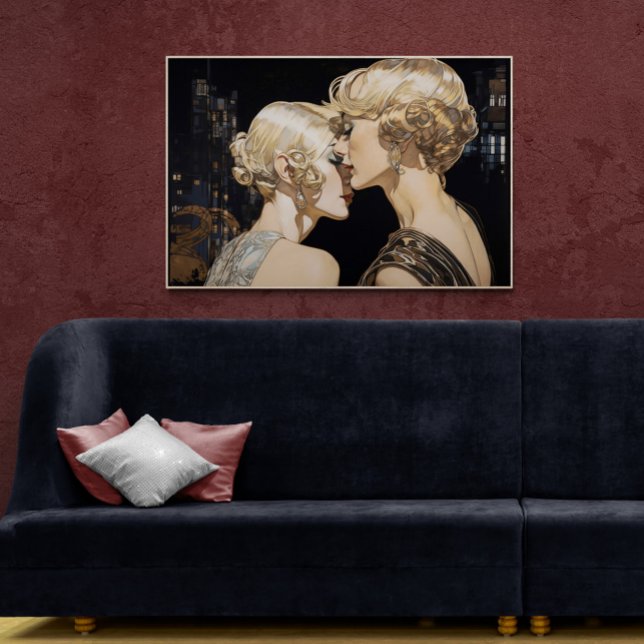 Argentinsk kvinna som delar en hemlig Miami-målnin Poster (Skapare uppladdad)