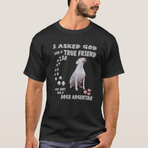 Argentinsk Mastiff Hund Pappa Costume, Cute Dogo T Shirt