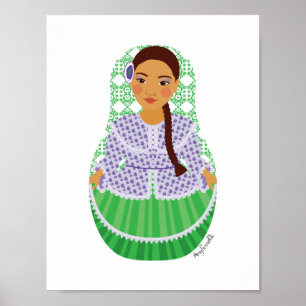 Argentinsk Matryoshka-affisch Poster
